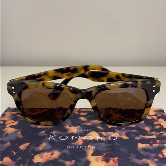Komono Allen Tortoise Demi New Sunglasses brown tan wayfarer - Picture 15 of 16